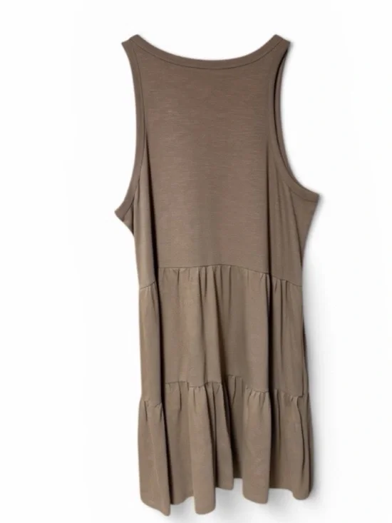 Gap Tiered Sleeveless Dress In Mocha NWT - Picture 3 of 5